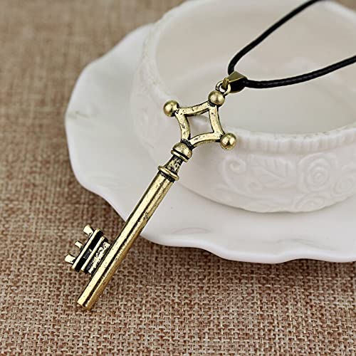 Titan Eren Gold Key Cosplay Pendant Necklace - Metal4