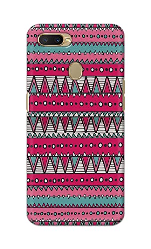 Image of Printed Hard Back Cover Case for Oppo A7 | Oppo A5s | Oppo A12 | Oppo A11k | Oppo A12s Back Cover (Geometric Vintage Pattern) -1803