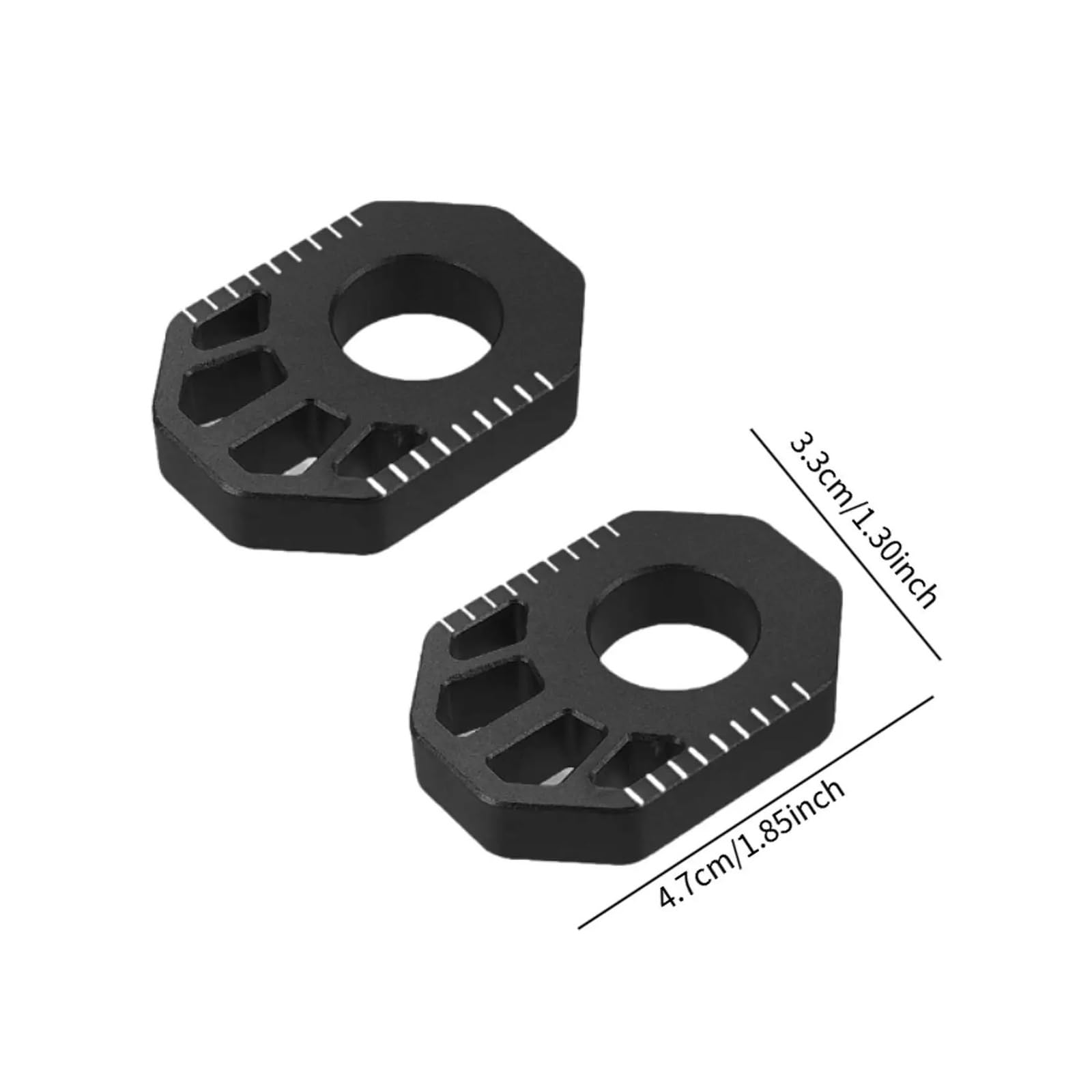 Ajusteur de Chaîne Ajusteur de chaîne de vélo tout-terrain Convient pour Honda CRF250L CRF300L, blocs d'essieu arrière, tendeur de chaîne, pièces hors route Tendeur de Chaîne de Réglage de | Blue