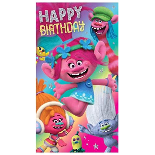 Tarjeta de cumpleaños de Trolls
