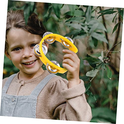Abaodam 2 Unidades campainha brinquedo de bebê pandeiro pequeno Brinquedos infantis pandeiro de linh