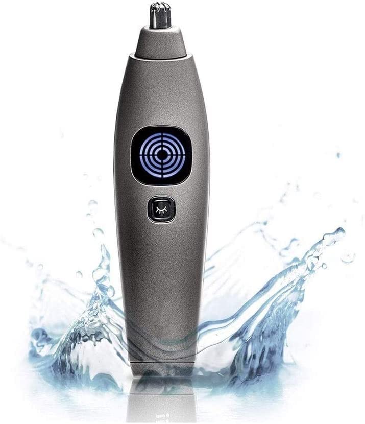 Nose and Ear Hair Trimmer Wet Dry Easy to Clean Remove Unwanted Nose Ear Body Hair - Water