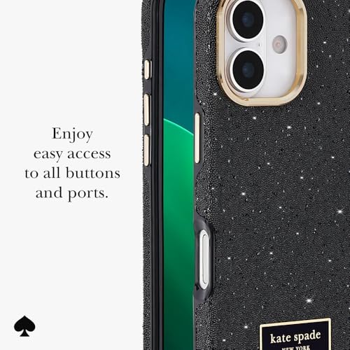 Image of kate spade new york iPhone 17 Case - Crystal Pave Nightfall | Compatible with MagSafe - Lightweight Designer Case for iPhone 17 with Anti-Scratch Coating and Crystal Pave Nightfall Design