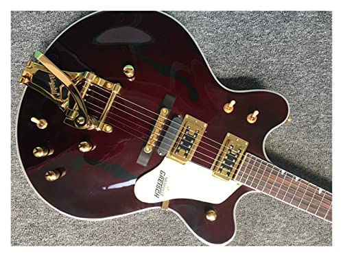 AMINIY Guitare électrique Panneau en Acajou Touche d’érable avec pickp Light Wine Rouge Jazz Hollow Jazz Guitare… - Les Beatles, Paul McCartney, John Lennon, RIngo Starr, George Harrison AMINIY Guitare électrique Panneau en Acajou Touche d'érable avec pickp Light Wine Rouge Jazz Hollow Jazz Guitare… – Image 4