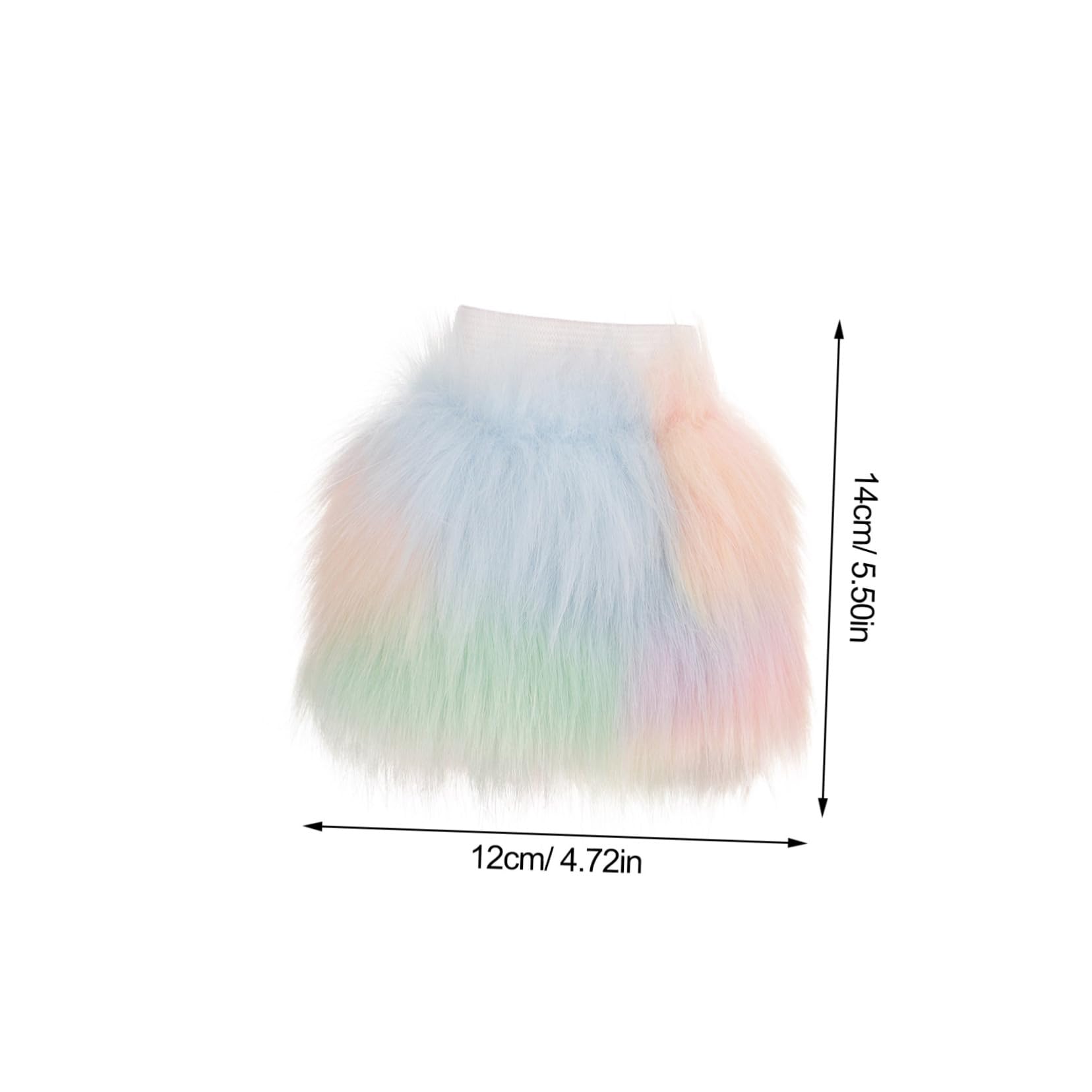 PartyKindom 1 Pair Wrist Warm Sleeves Guest Blue Plush Women Pink Fur Faux Workout Cute Furry Fluffy Winter Wrist Fake Fashion For Couples Artificial Fur