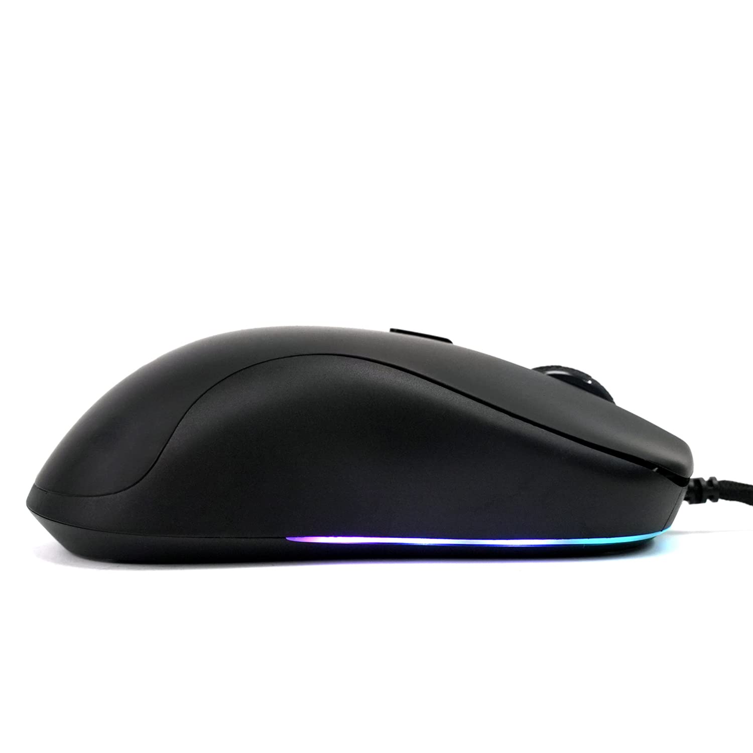 Gamesense Meta - Mouse da gioco ultra leggero con cavo, PixArt 3360, 65 g, 12.000 dpi, 60.000.000 clic su tutti i pulsanti, senza fori