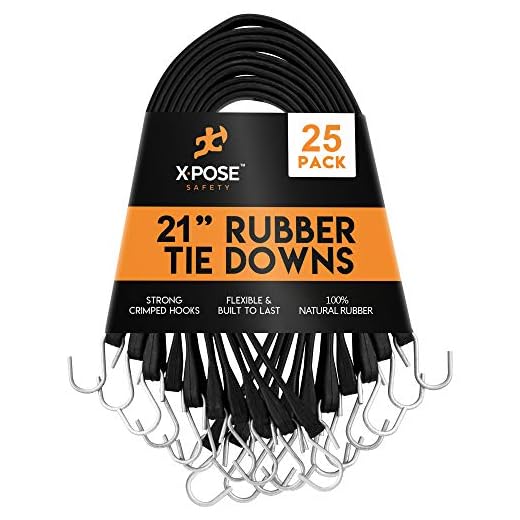 How to carry luggage while cycling Heavy-Duty Rubber Bungee Cords 25 Pack