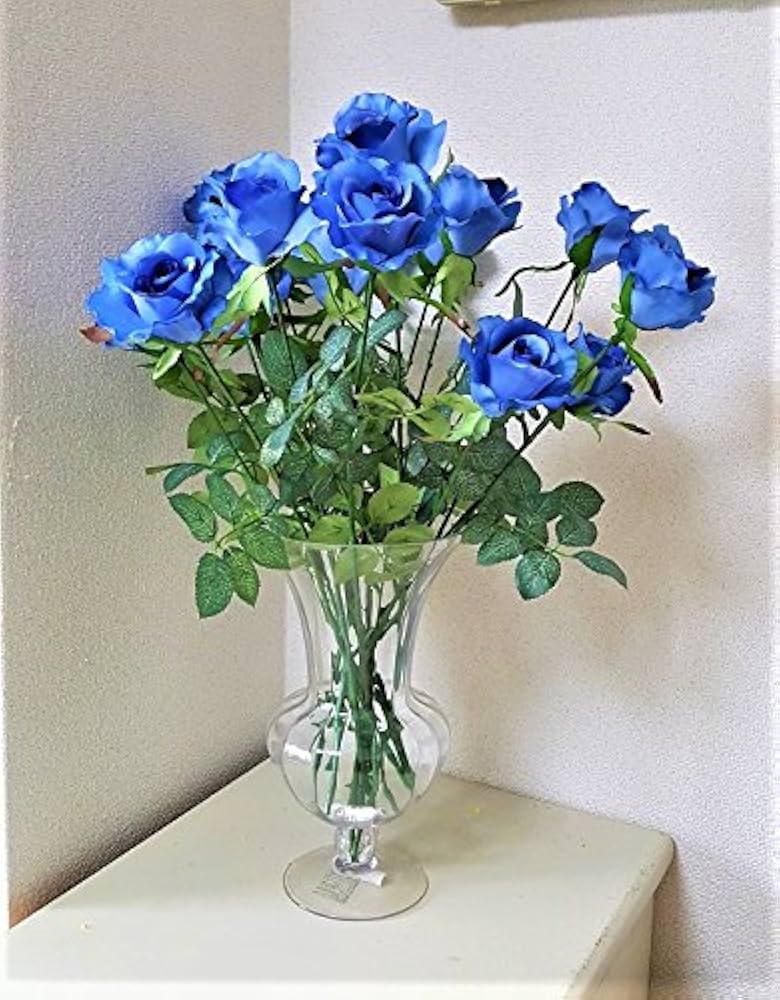 手作り陶芸 青い薔薇丼 手作り陶芸 青い薔薇丼