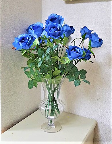 Amazon｜造花 薔薇 青いバラ｜造花 オンライン通販
