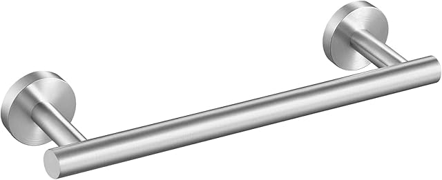 KES Towel Rail Wall Mounted, Small Towel Rail 30CM Towel Holder for Bathroom and Kitchen SUS304 Stainless Steel Brushed Steel, A2000S30-2