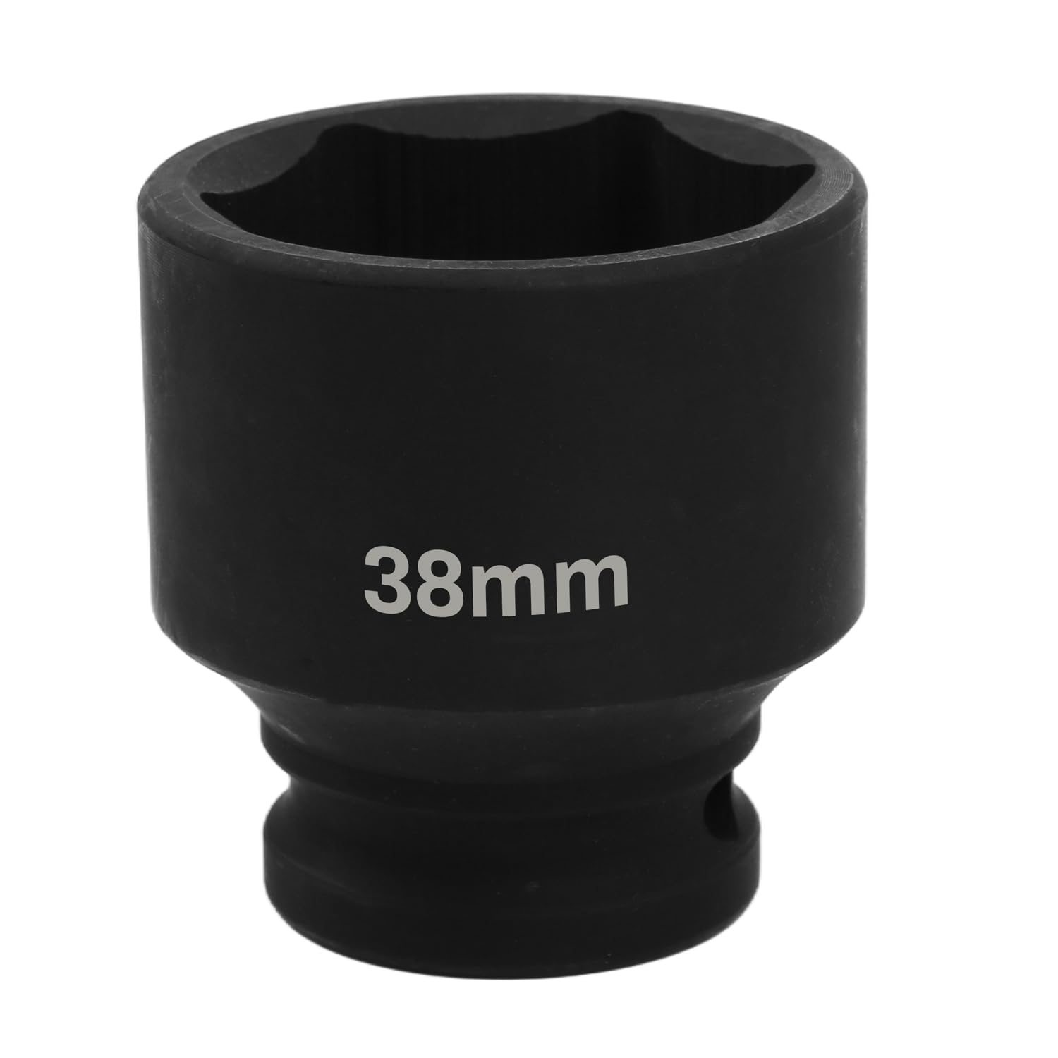 Uxney 1/2" Drive 38mm Impact Socket, 6 Point Chrome Molybdenum Steel (CR-MO) Heavy Duty Axle Nut Socket for Easy Removal of Axle, Wheel Hub, Lug Nuts