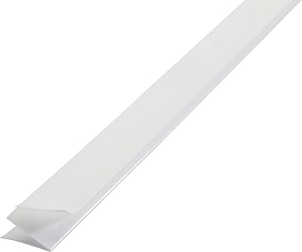 M-D Building Products 3525 M-D 0 V-Flex Weather-Strip with Adhesive Back, 17 Ft L X 7/8 in W, Polypropylene, White