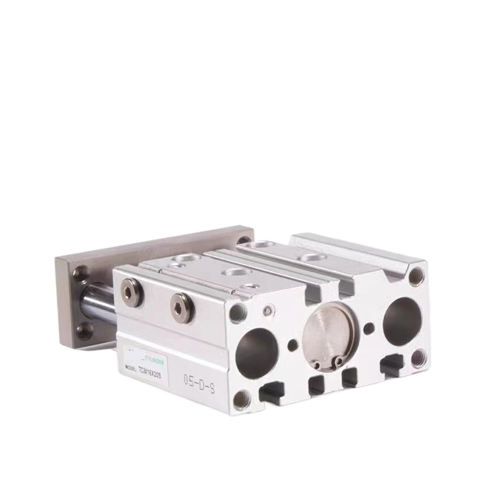 Cylindre à trois axes TCM20 guidé pneumatique double effet course 20mm à 150mm