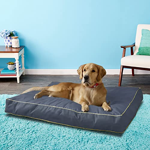 Dalema Dog Bed Cover 44Lx32Wx4H Inch.Waterproof Heavy Duty Durable Oxford Dog Bed Replacement Covers With Zipper.Washable Removable Pet Bed Mattress Protector Cover.Grey,Cover Only. thumb #6
