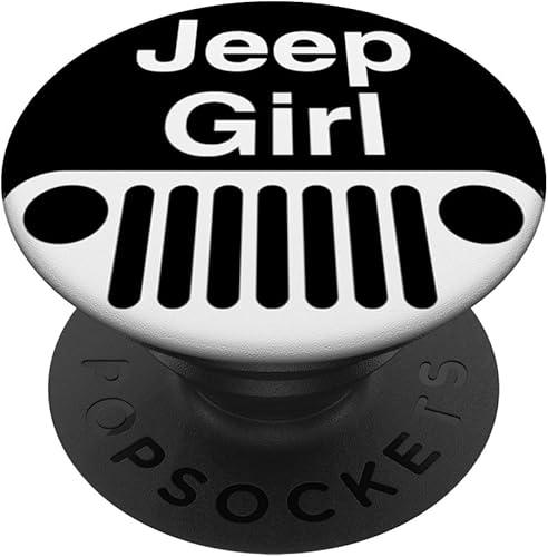 Off Road Driving SUV coche camión tractor niña blanco negro PopSockets agarre y soporte para teléfonos y tabletas