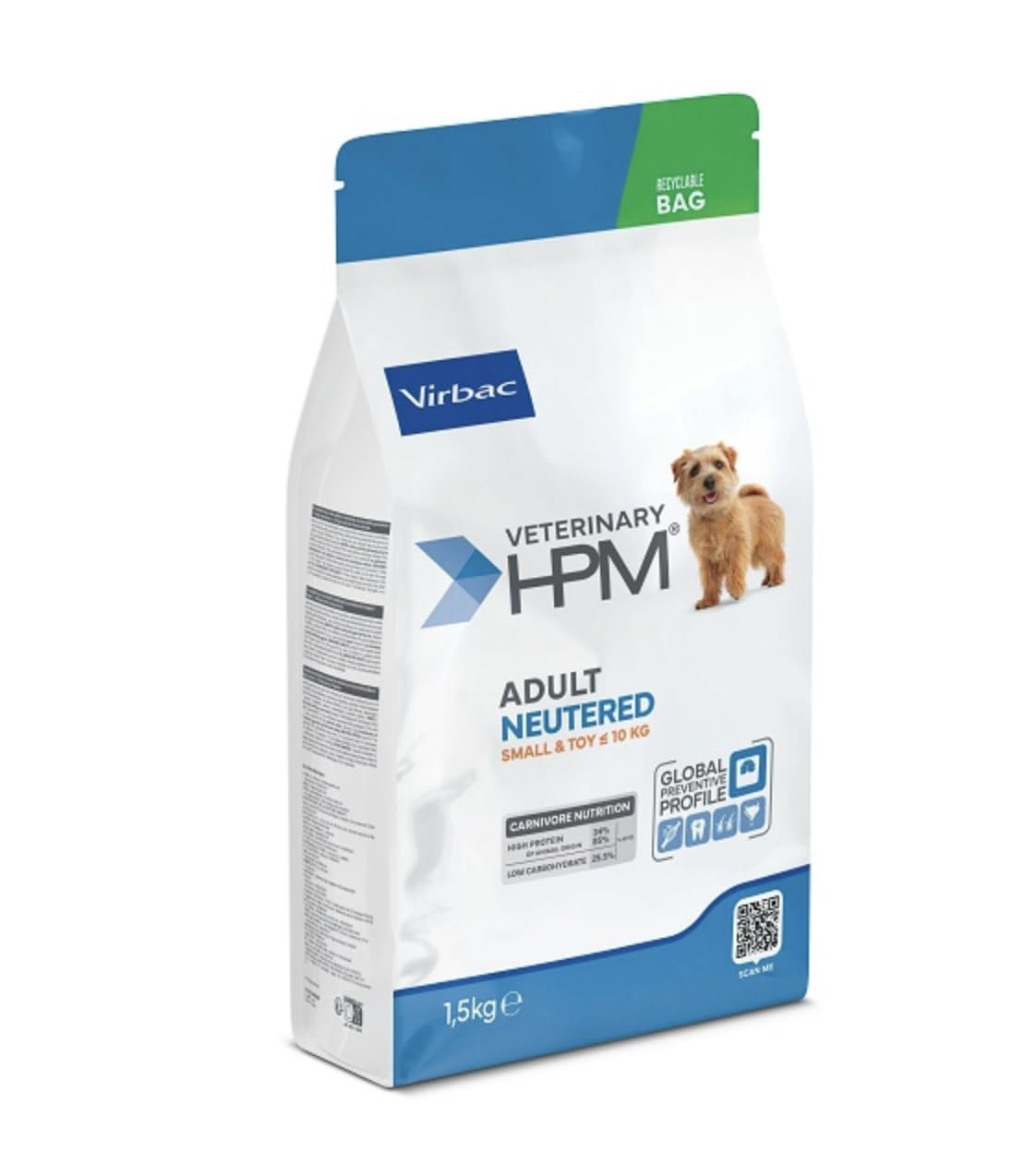 Veterinary HPM Adult NEUTERED Dog Small & Toy 7 KG