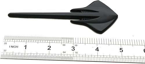 Miniatura 6 de Juego de pares de emblemas de tiburón Mako con destello de carbono placa de identificación 3D para Corvette C2 C3 y C7 cromado