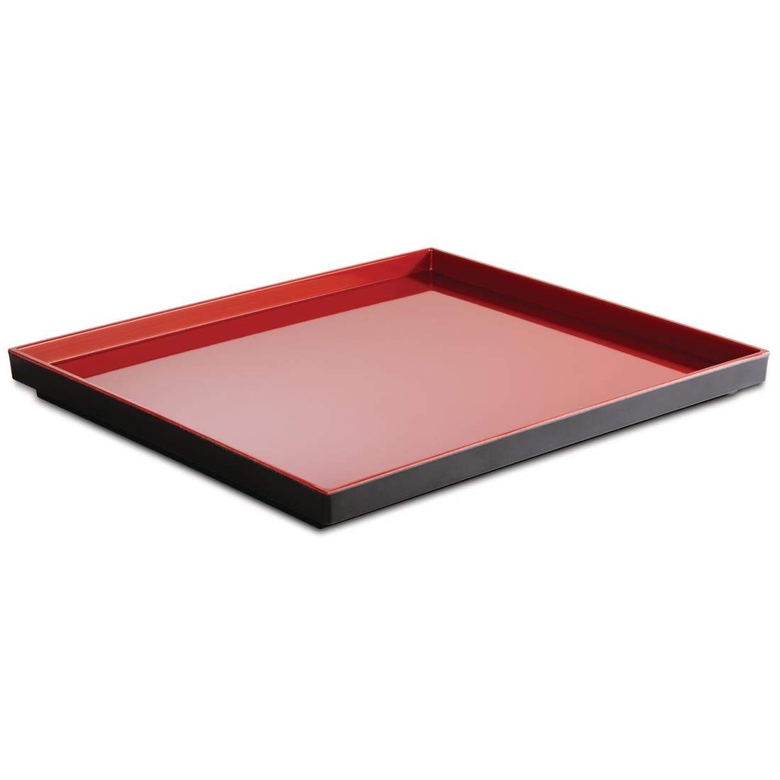 APS GN 1/1 – Asia Plus – Bandeja de melamina 53 x 32,5 x 3 cm, interior: Blanco, brillante, Exterior: blanco, mate