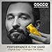 Cocco Hyper Veloce Pro Clipper, Digital Gap Ambassador Graphene Taper Blade Professional Hair Clippers, High-Torque BLDC Motor, All-Metal, Cordless, Charging Station Included, Yellow