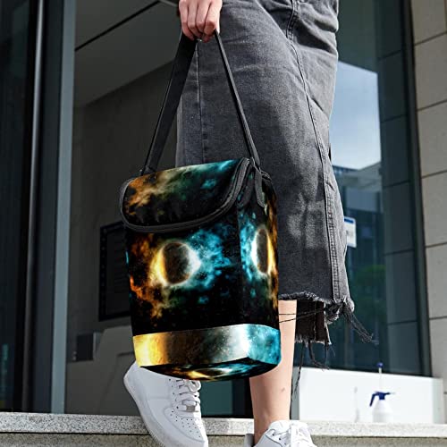 Lonchera Space Fire and Ice para hombres bolsa térmica de almuerzo resistente 6