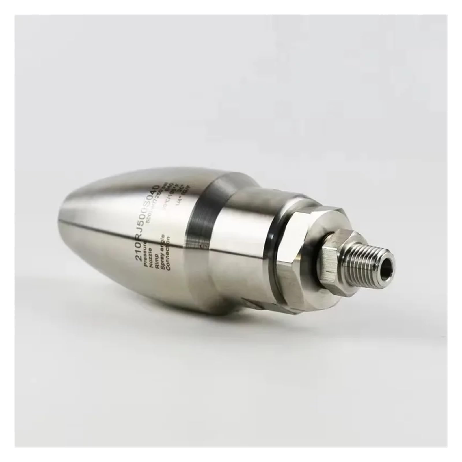 Boquilla de lavado giratoria de acero inoxidable, accesorios de lavadora de alta presión hembra de 1/4 ", 7250psi, boquilla Turbo giratoria de 500bar