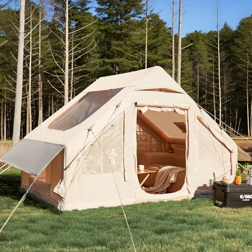 Carpa inflable para camping con gran dosel para 3-4 adultos