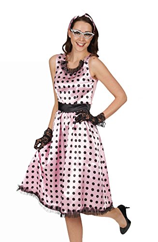 Andrea Moden - Kostüm Rockabilly-Kleid, mit Haarband, Rock'n'Roll, Retro, Tanzparty, Mottoparty, Karneval