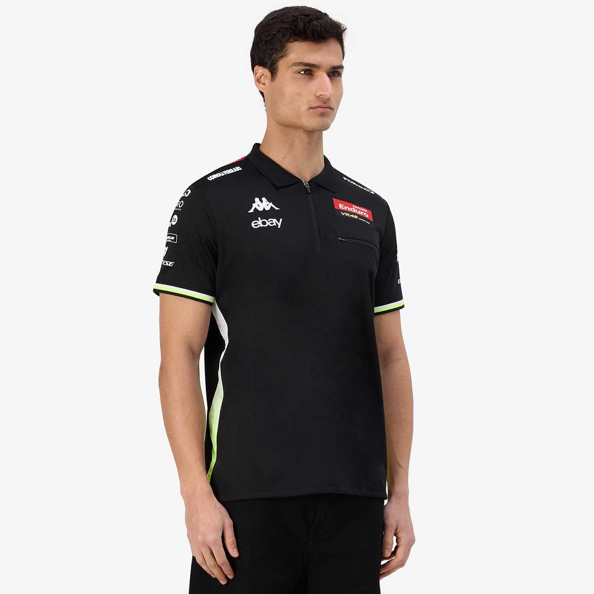 Polo Acriz Replica Pertamina Enduro Racing Team Homme Noir Moto GP