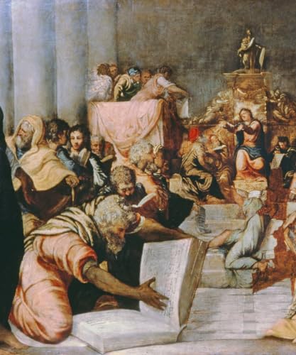 Toile Le Christ parmi les docteurs Tintoretto affiche murale inspirante pour votre séjour