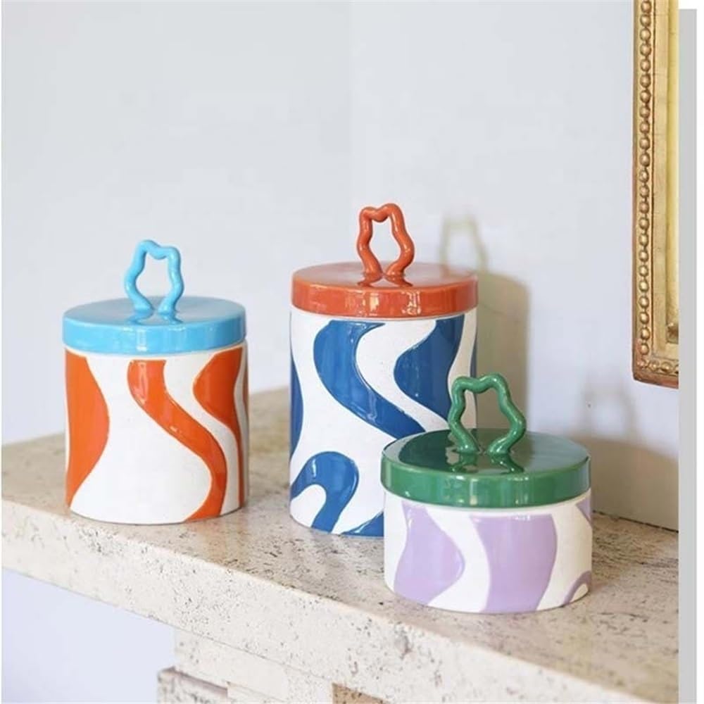 Burriera Barattolo portaoggetti in ceramica porta burro in for cucina