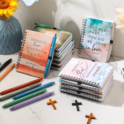 Verset de la Bible sur carnet à spirale Harloon de prière
