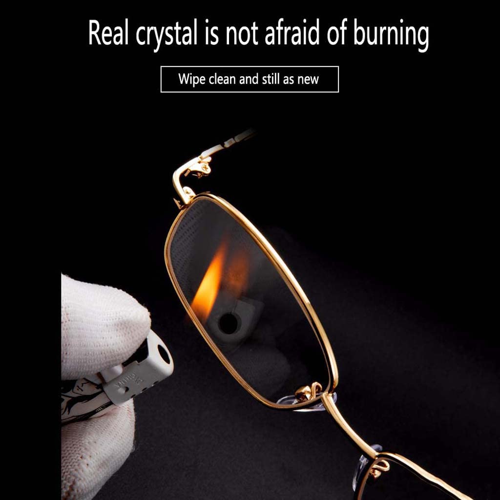 WZX Gafas de Lectura de Cristal de Alto Grado Computadora con luz Anti-Azul para Reducir la Fatiga Ocular Lentes Transparentes antideslumbrantes Gafas de Video Gafas portátiles antideslumbrantes