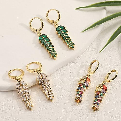 Boucles d'oreilles de fête blé en zircone pour sublimer un visage