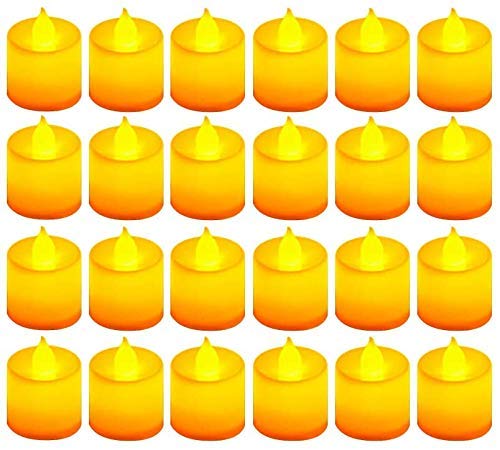 KERWA Made in India (Pack of 12) Battery Operated LED Candle || Candle Light || Wall Lighting Decoration || Diwali Decoration Light || Tealight Diya Decorative Lights for Home
