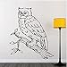 Adesivi Murali Gufo Per Cameretta 44X51Cm Adesivi In ​​Vinile Rimovibili Per La Decorazione Della Camera Da Letto Del Soggiorno Della Scuola Materna