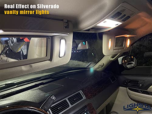 Kit de 12 luces LED blancas interiores para Chevrolet Silverado miniatura 5