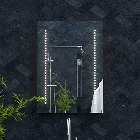 Pebble Grey Tannon Illuminated LED Bathroom Mirror Cover
