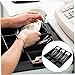 GRADENEVE Sturdy Cash Drawer Tray 3 Bill 3 Coin Compartments Cash Register Accessory for Store