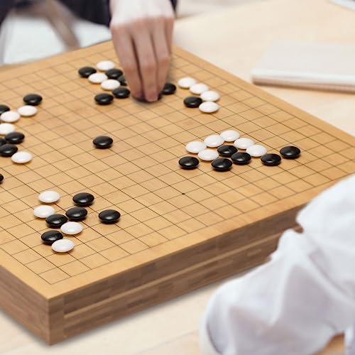 Set Juego de Mesa Go Bamboo Reversible 19x19/13x13 miniatura 2