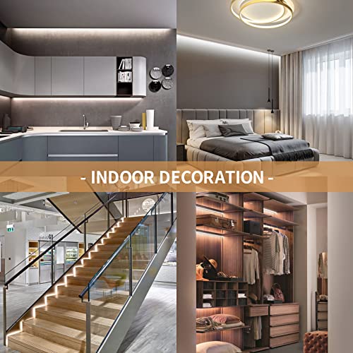 Image of LED Neon Lights Flexible White 16.4FT /5M 12V DC Waterproof Flexible LED NEON Light for Indoors Outdoors Decorm [Power Adapter Included]