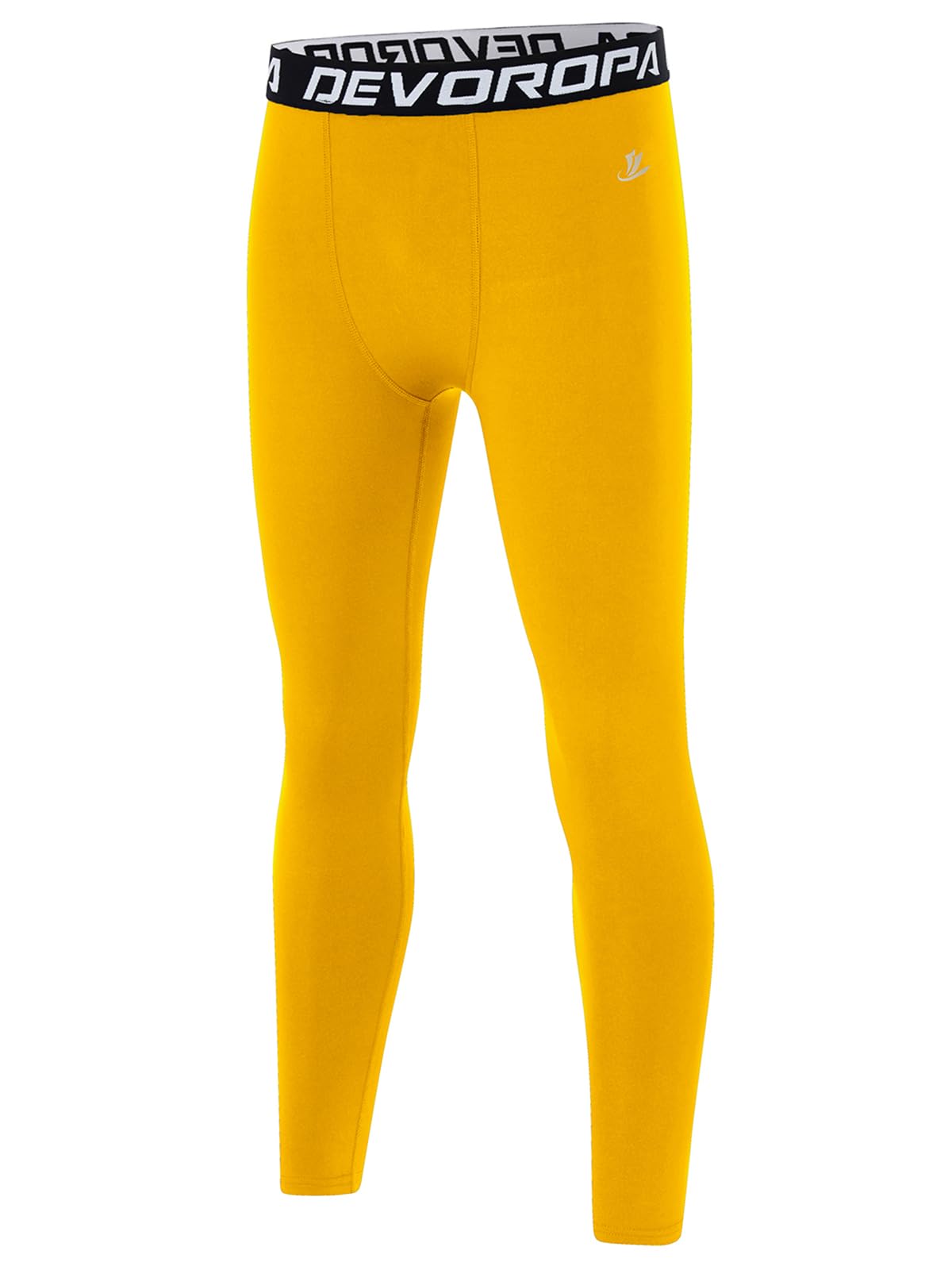 DEVOROPA Boys Leggings Youth Compression Pants Sports Tights Basketball Football Baseball Soccer Baselayer Slim/Regular/Husky