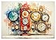 Uhren Uhrzeit (Wandkalender 2026 DIN A2 quer), CALVENDO Monatskalender: Uhren Uhrzeit - eine Verschmelzung von Technologie und Kreativität. (CALVENDO Technologie)
