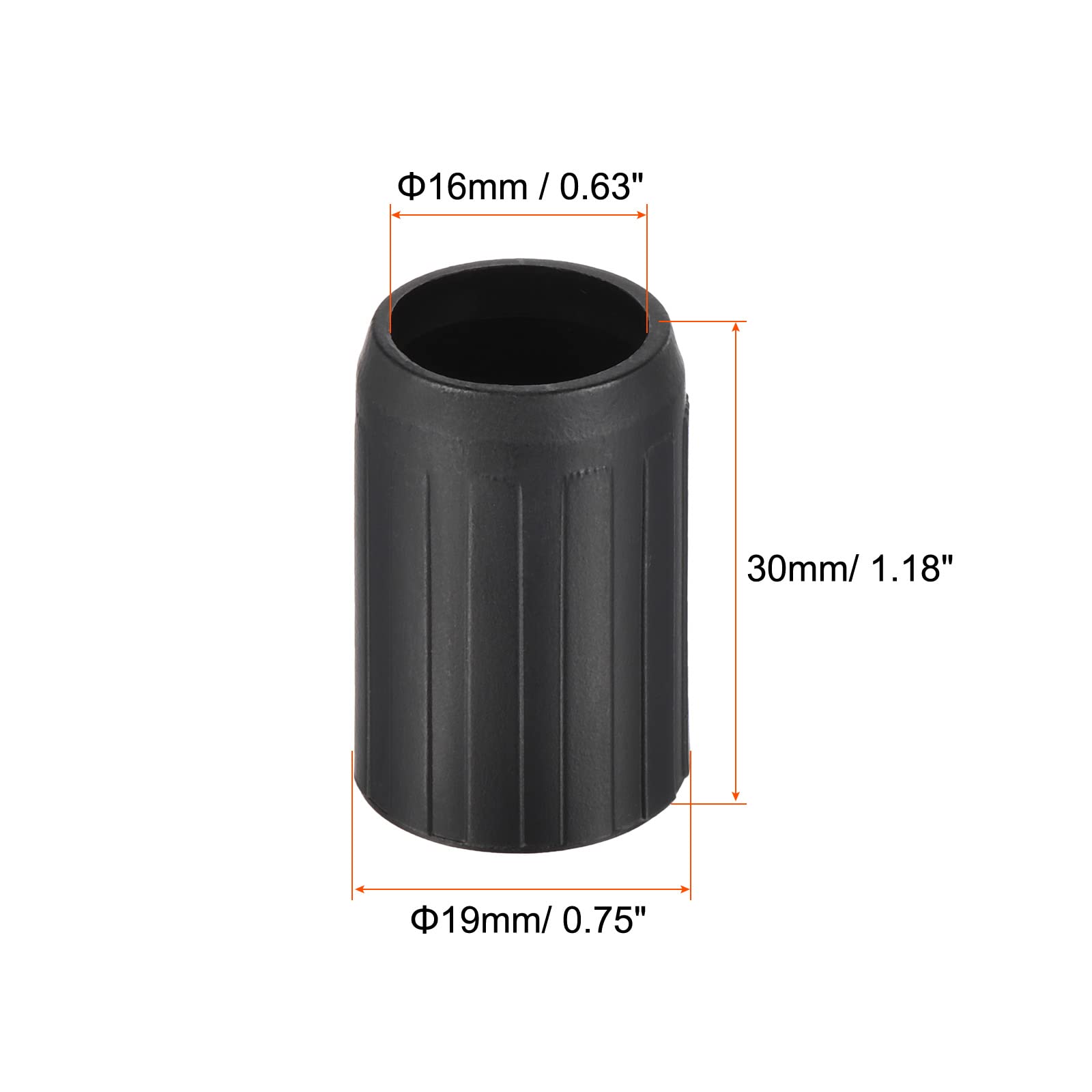 PATIKIL Trekking Pole Tips Accessories, 6Pcs 16mm Walking Stick Replacement Caps Ends Tip Protectors for Outdoor Hiking Climbing Ski