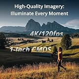 DJI Osmo Pocket 3 with Mic Mini Transmitter (Arctic White), Vlogging Camera with 1'' CMOS & 4K/120fps Video, 3-Axis Stabilization, Fast Focusing, Face/Object Tracking, 2" Rotatable Touchscreen - Image 2