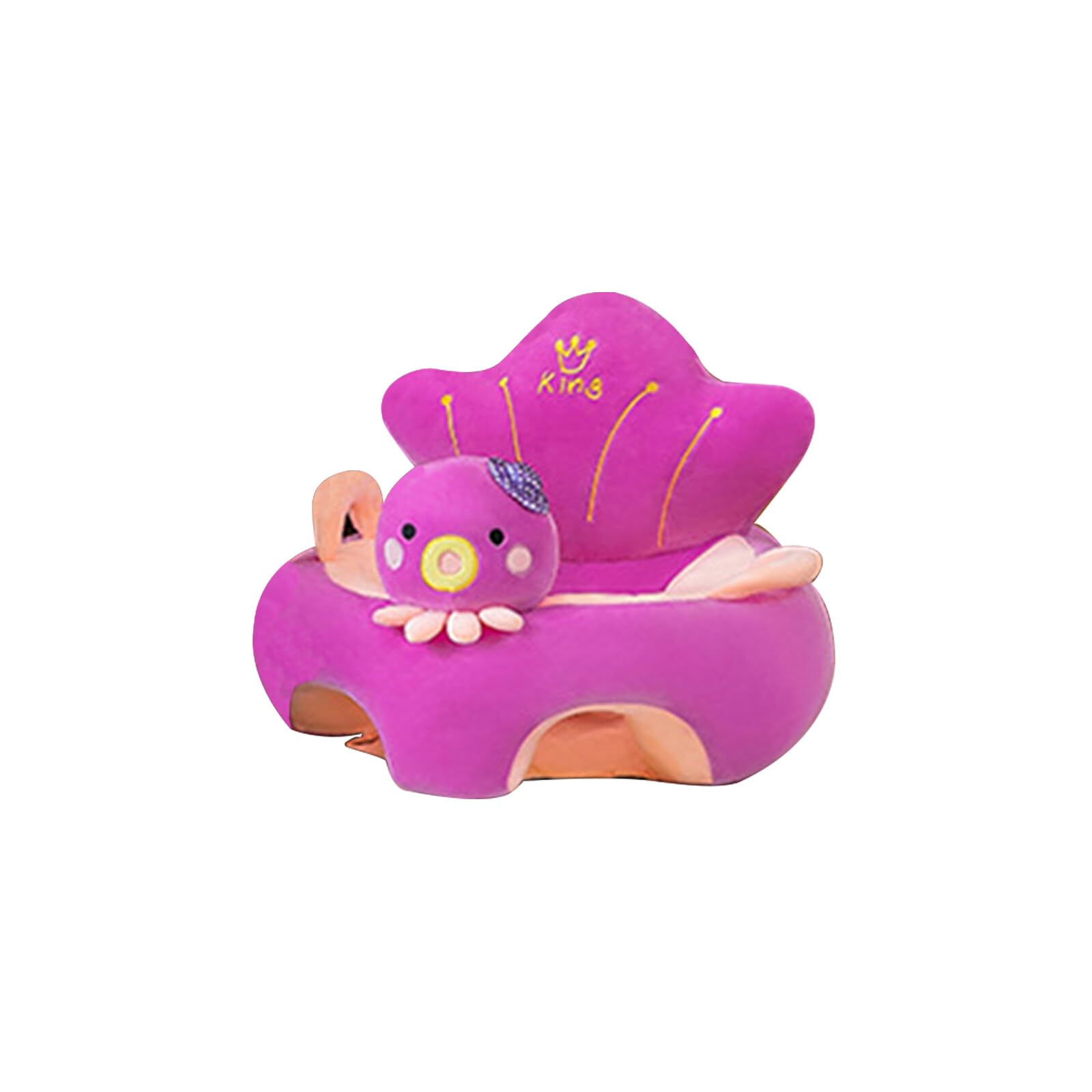SOONHUA Baby Sofa Stuhlbezug, Baby Boden Plüschliege, leichte Oktopus-Form, für Babys, Lernsitz, Stuhlbezug für Säuglinge, Kleinkinder, Babyzimmer, Spielzimmer (ohne Füllung)