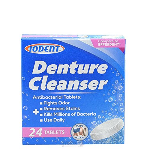 Denture cleaning made easy. Tablets to clean false teeth 24 tablet per pack