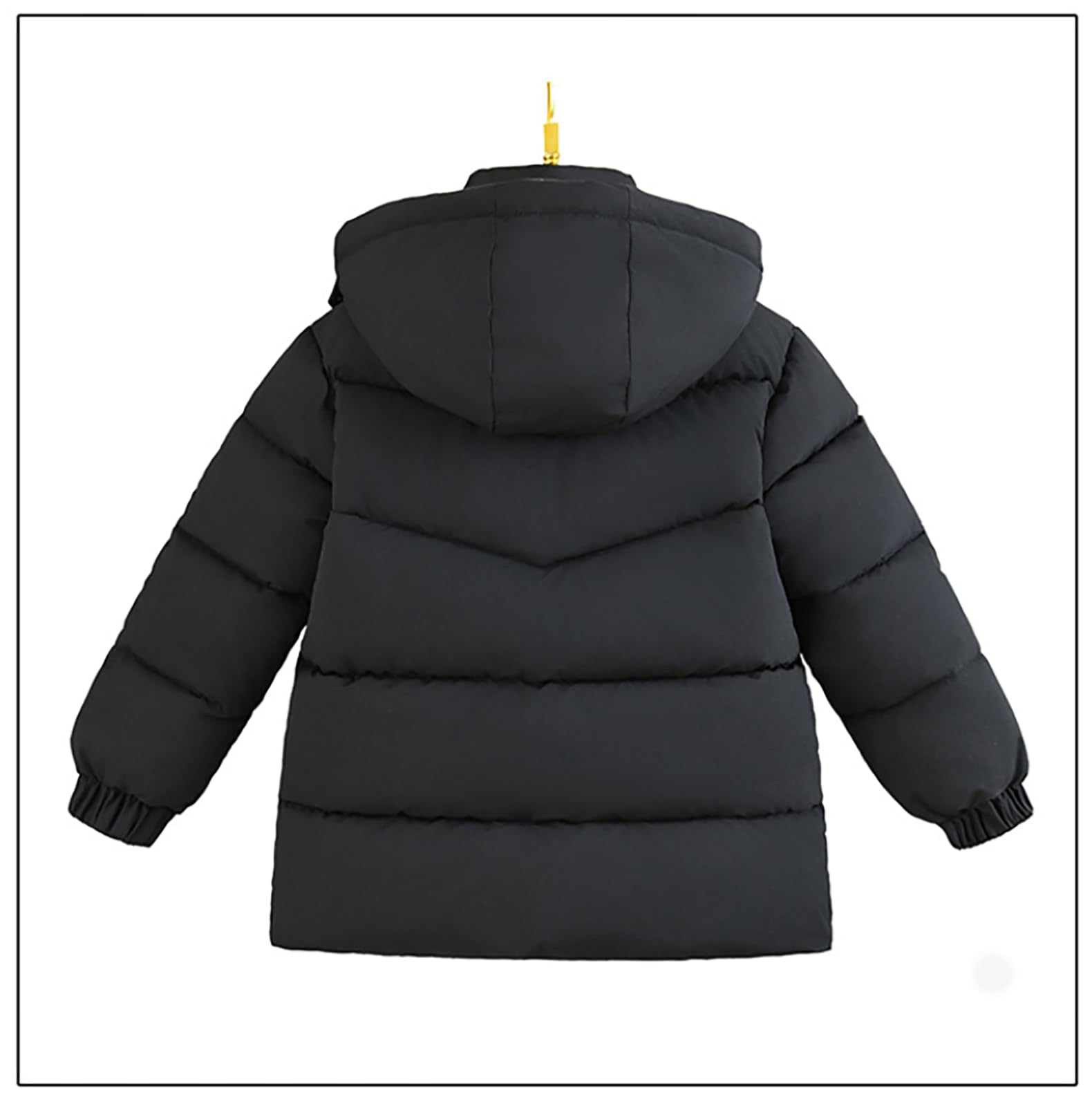 Cappotto da bambino con cappuccio caldo piumino invernale leggero spesso giacca trapuntata