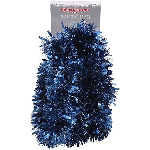 Christmas Concepts Midnight Blue Tinsel Decoration Cover