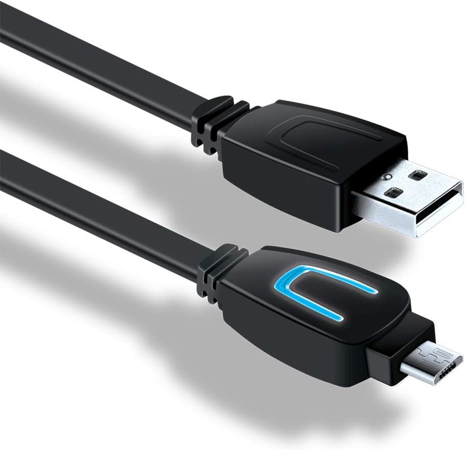 dreamGEAR – PS4 LED Charge Cable for DualShock4 Controllers – LEDs Indicate When Charging and Charged
