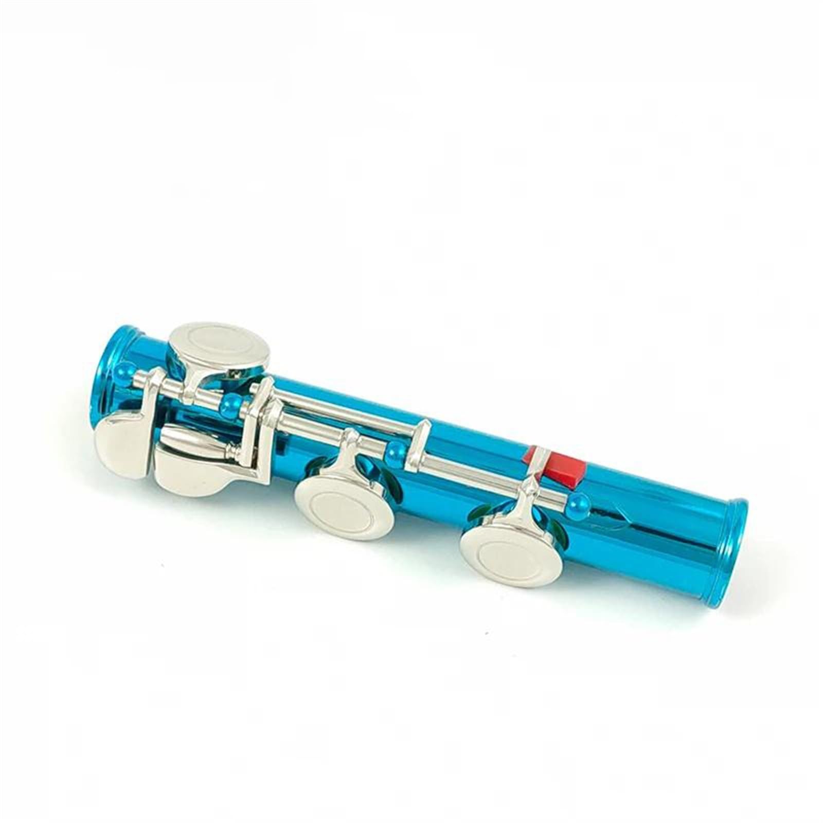 Professionale Flauto Traverso Corpo In Rame-nichel Flauto A 16 Fori Fori Chiusi Chiavi C Flauto Blu Con Chiave E